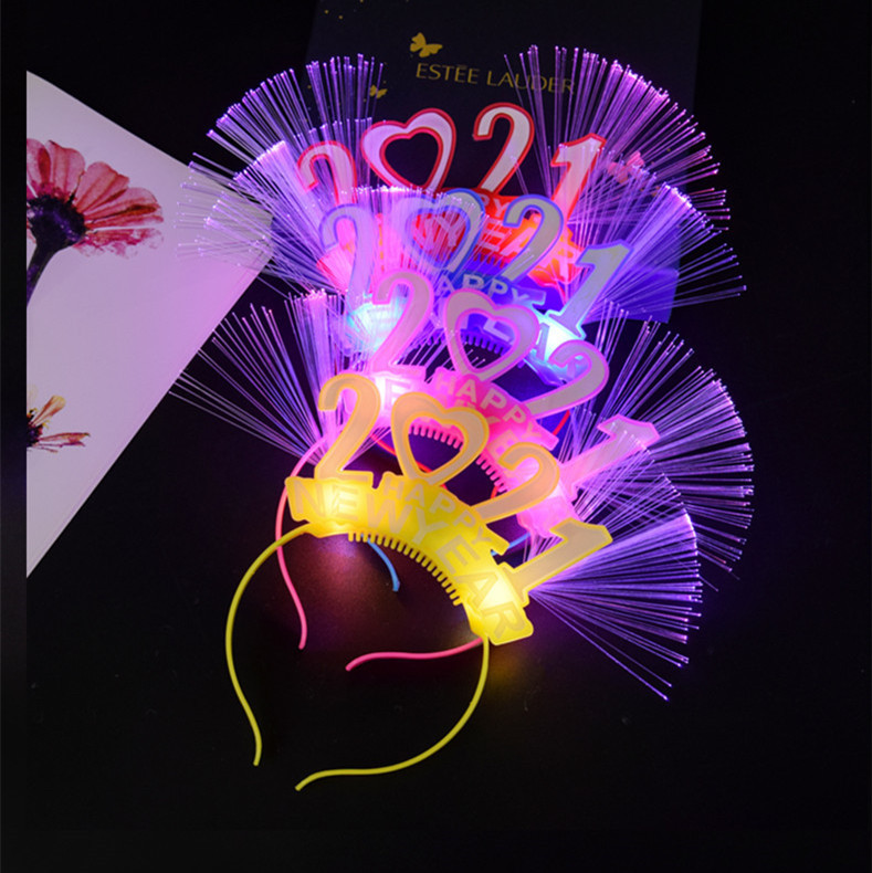 Băng Đô Cài Tóc Tích Hợp Đèn Led Độc Đáo 2021