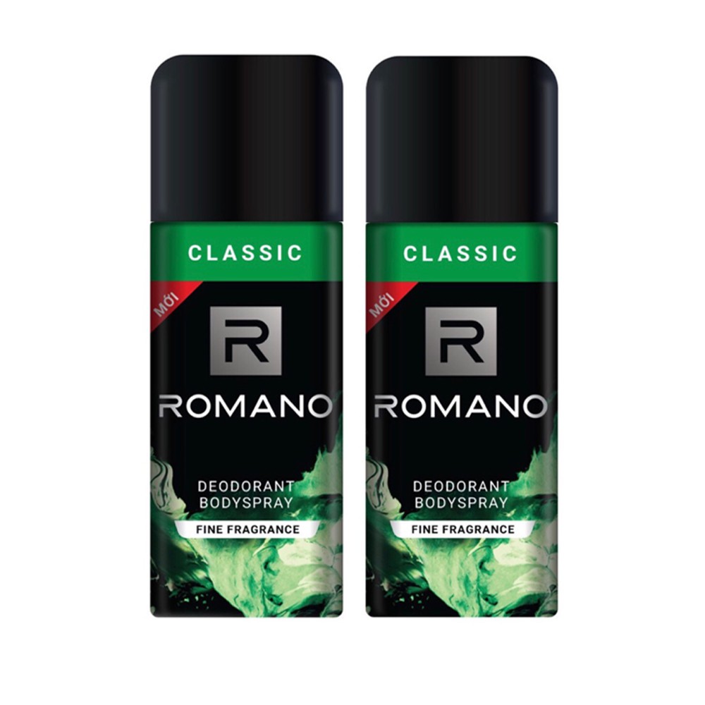 Xịt khử mùi toàn thân cho Nam Romano Classic 150ml
