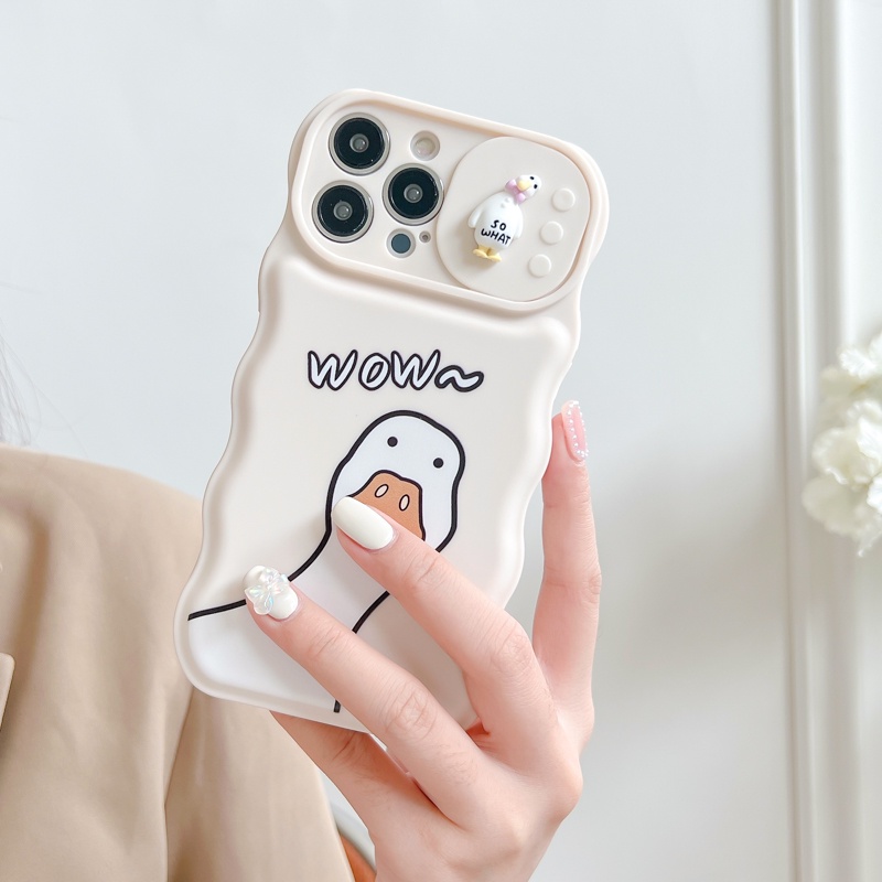 Ốp Điện Thoại Silicon Họa Tiết Vịt Hoạt Hình Dễ Thương Cho iPhone 12 13 11 PRO MAX XR 11 12 PRO