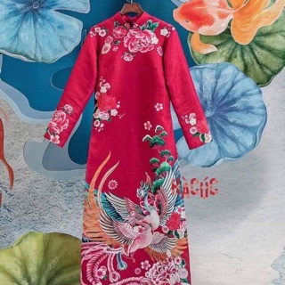 Áo dài gấm