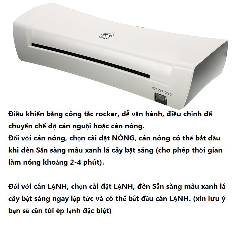 【Có hàng sẵn】Combo Osmile SL200 Máy Ép+Màng Ép A4 50 Tờ Máy Ép Màng Plastic Media