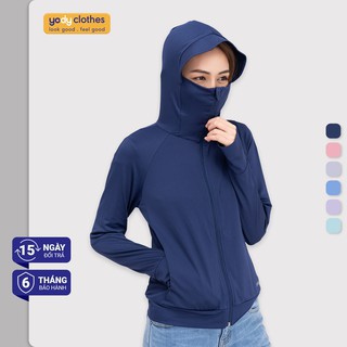 Áo chống nắng GU 2 LỚP DÁNG NGẮN CHO NỮ BO GẤU, GỌN GÀNG, NĂNG ĐỘNG