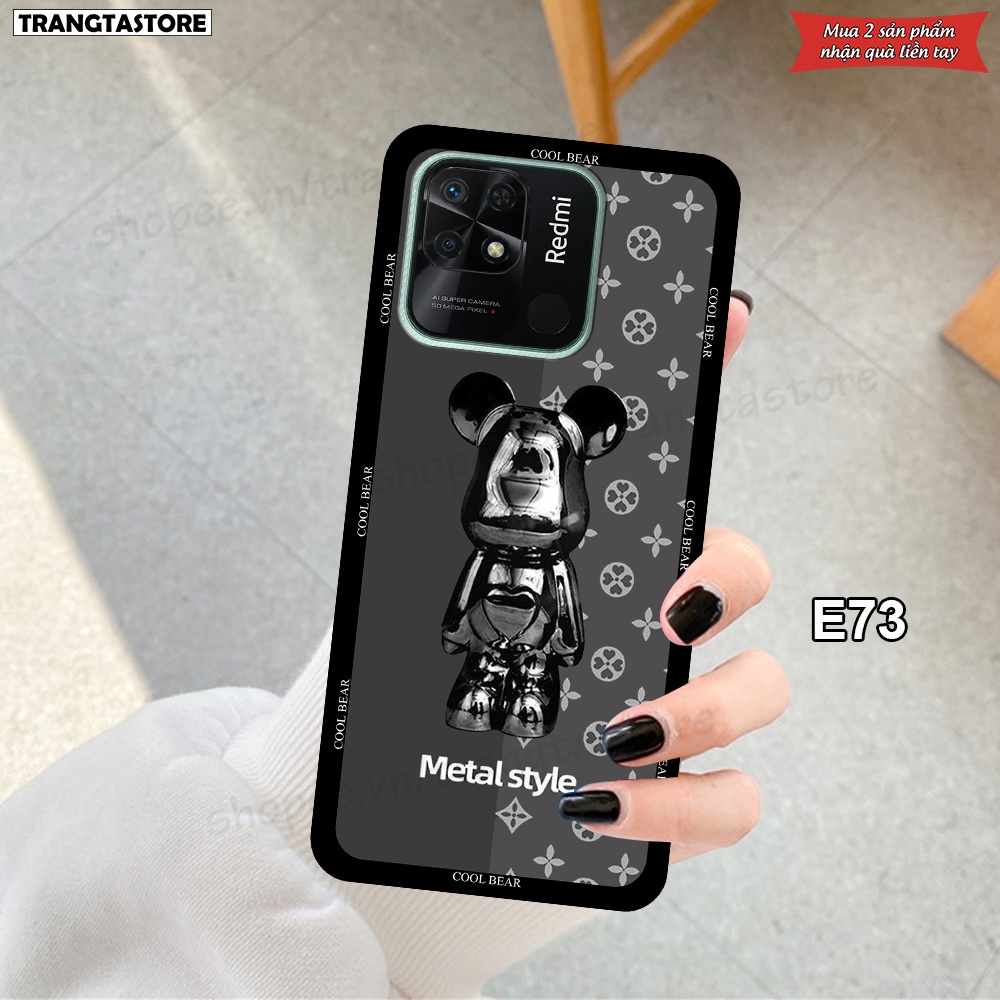 Ốp Xiaomi Poco C40 in hình gấu Bearbrick,Metal Style,Doremon siêu dễ thương chất lượng