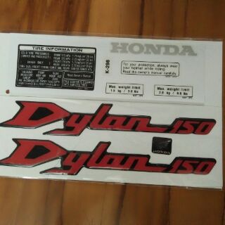 Bộ tem nổi Dylan 150 màu đỏ
