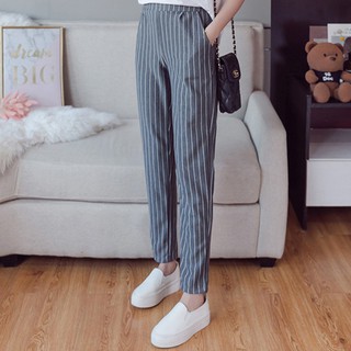 Quần tây dài kẻ sọc cho nữ