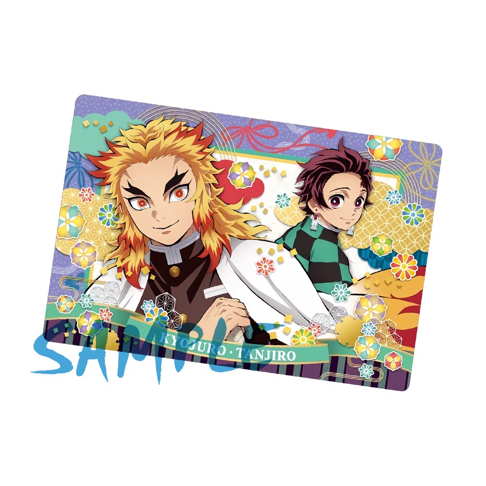 Ảnh card bo góc in hình KIMETSU NO YAIBA Mugen Train Arc Thanh Gươm Diệt Quỷ chibi M1 thẻ bo viền 5*8cm anime
