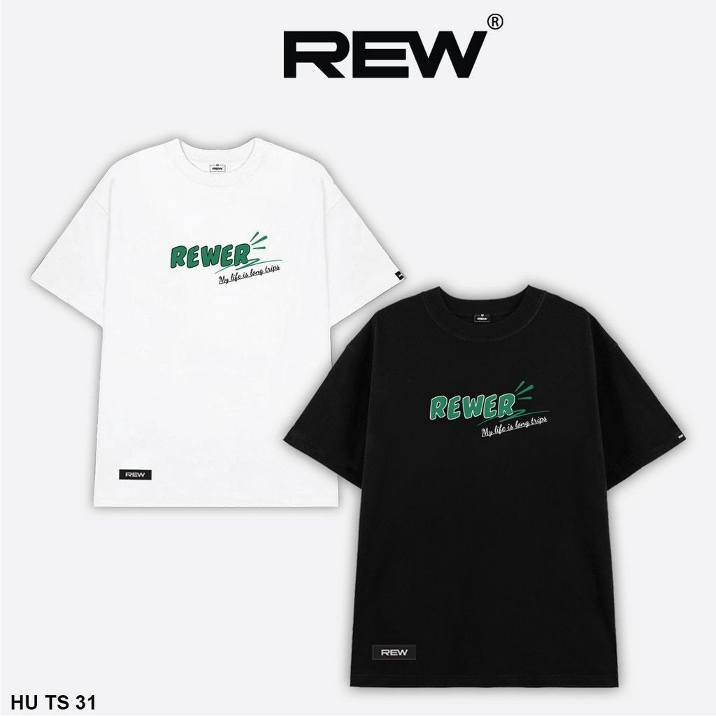 Áo thun Unisex REW form rộng dành cho cả nam và nữ phong cách đường phố ...