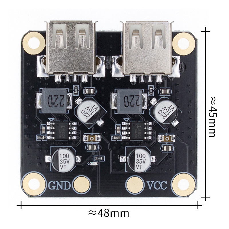 Mô đun mạch USB QC3.0 QC2.0 USB 5V DC- DC sang sạc nhanh 6- 32V 9V 12V 24V