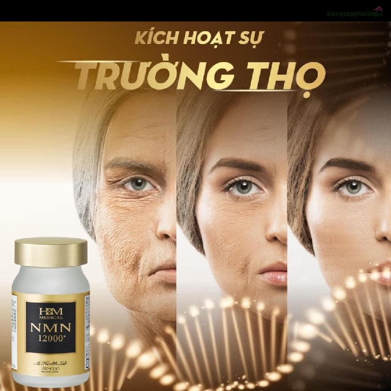 Viên uống Aishodo NMN 12000 - Viên trẻ hóa và chống lão hóa toàn diện