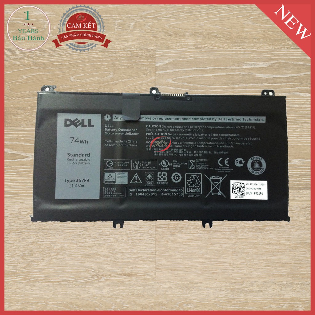 Pin dell Inspiron 7566 7567 5577 7559 5576 357F9 7557 Inspiron 15 7000 Inspiron 15 5000 Gaming