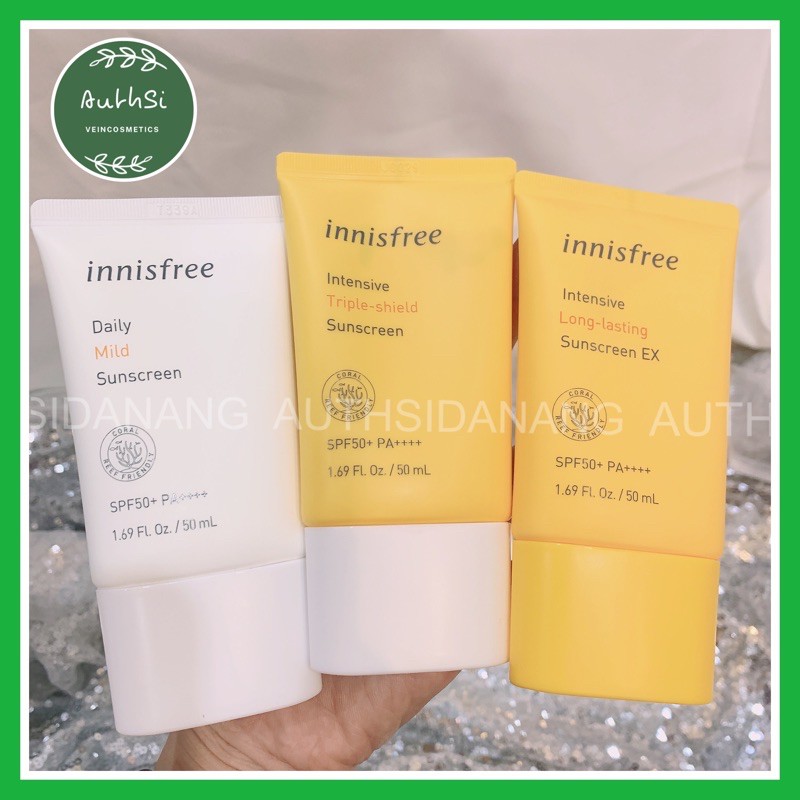 Sản phẩm có BILL_ (Kem Chống nắng Innisfree (daily milk - Triple shield - Long lasting)