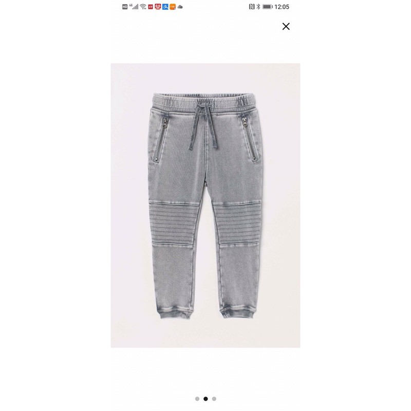 Quần Jogger nỉ giả bò HM