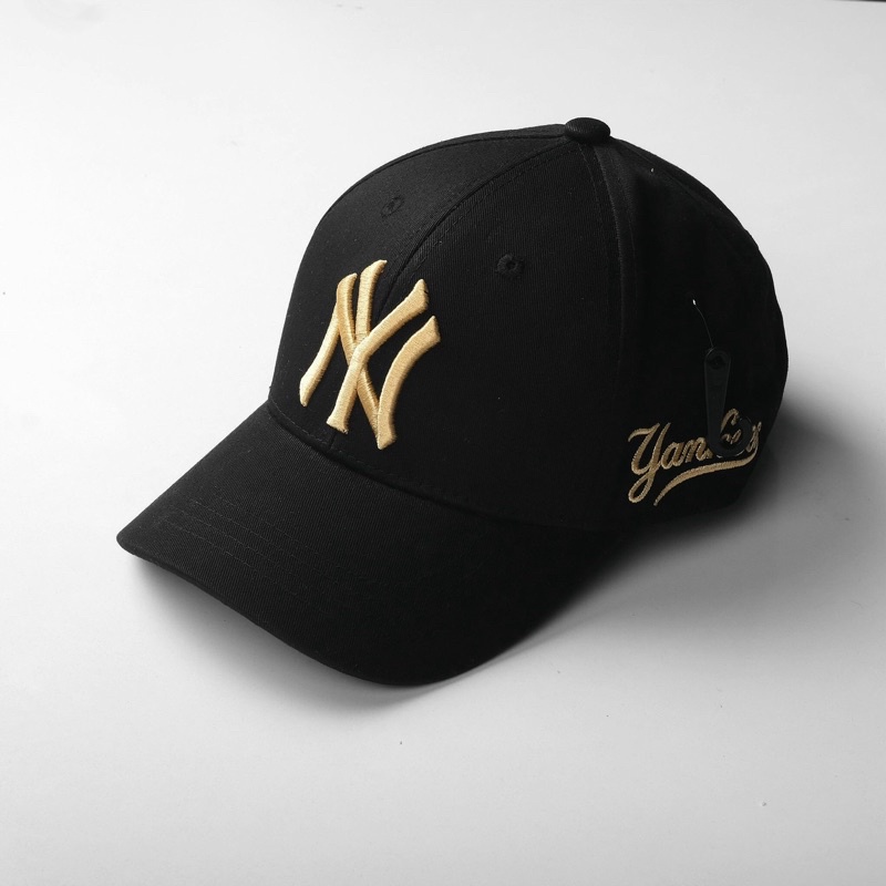 Mũ lưỡi tra- Nón kết NewYork Yankee đen-chữ vàng thêu- thời trang thể thao nam nữ