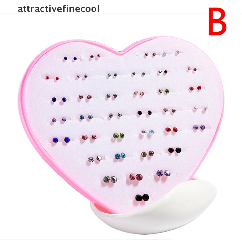 Set 36 Đôi Khuyên Tai Đính Đá Thời Trang Cho Nữ
