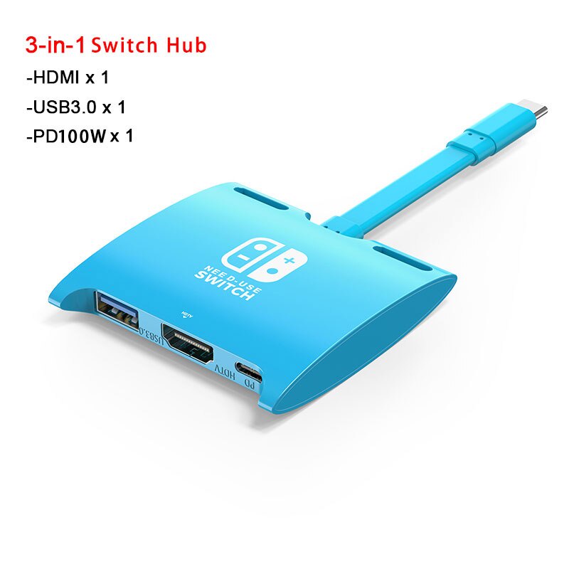 Dock chuyển đổi NINTENDO USB C sang HDMI 4K PD USB 3.0 H16 cho Laptop Dell
