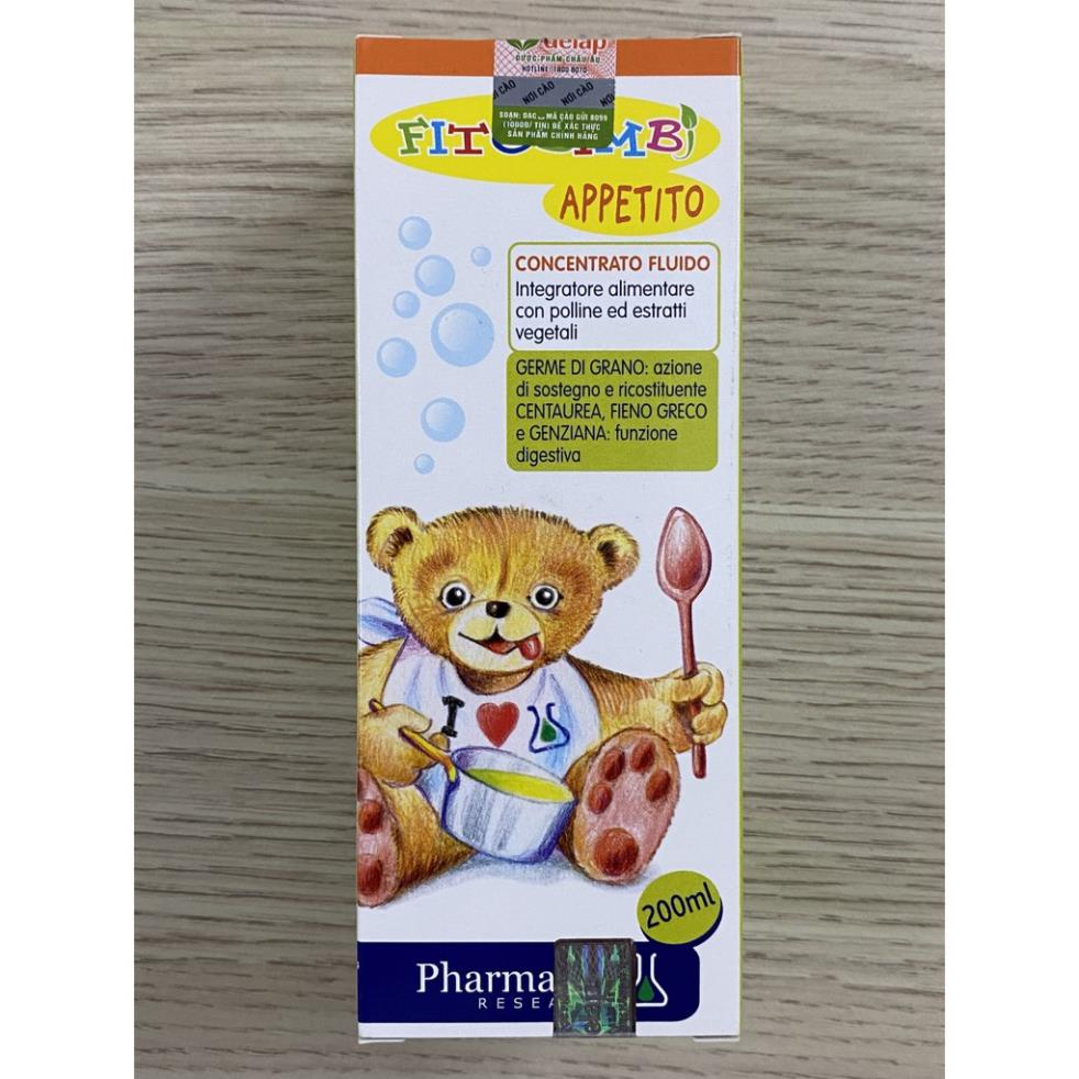 Fitobimbi Appetito.Giúp Bé Tiêu Hóa Tốt,Hấp Thu Dinh Dưỡng Ăn Ngon Mau Lớn
