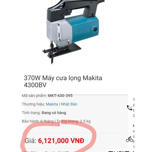 Cưa lọng Makita nội địa điện 100 volt có điều tốc