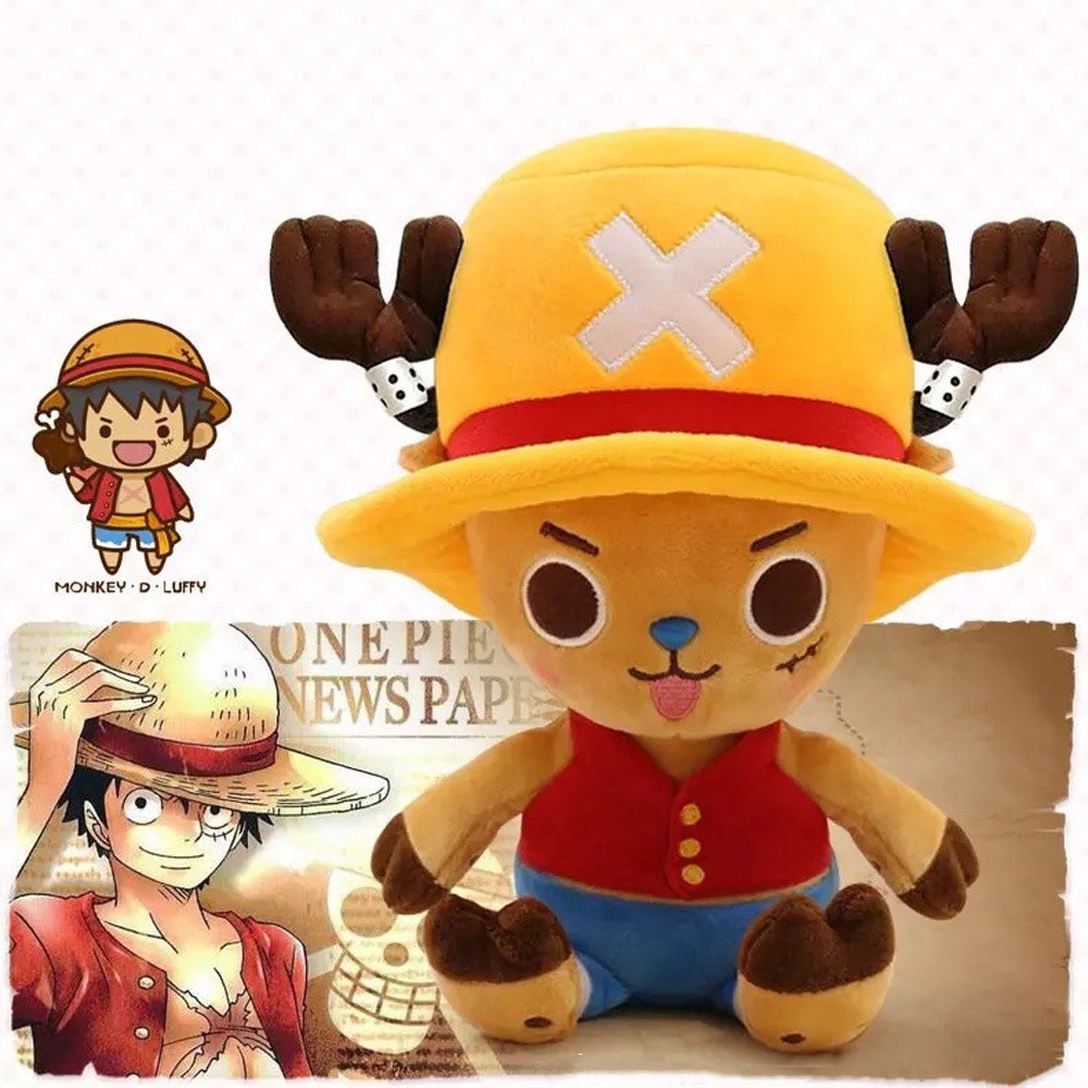 Búp Bê Nhồi Bông Hình Nhân Vật Luffy Chopper Dễ Thương