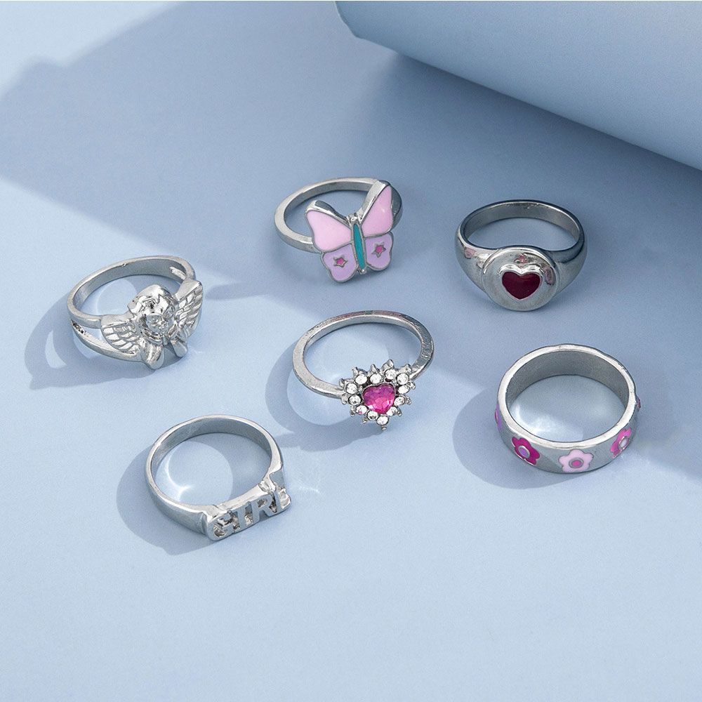 Set 6 nhẫn MIHAN1 thời trang cho nữ