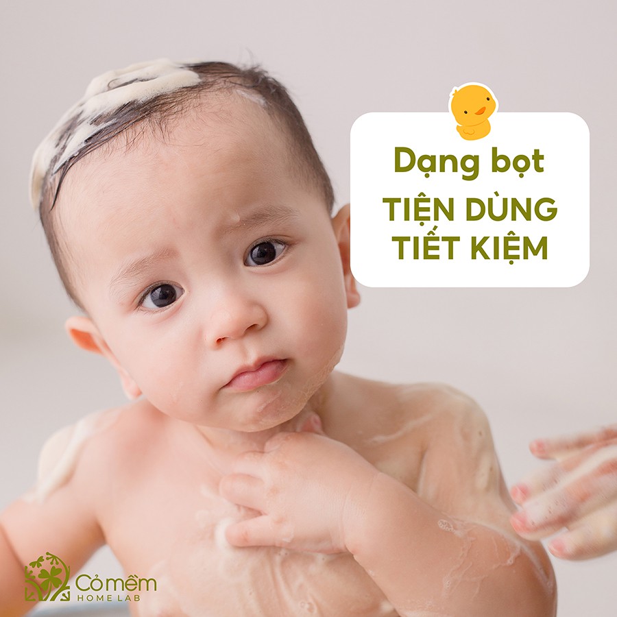 Bọt tắm gội thảo dược pippi cho bé yêu không cay mắt cỏ mềm 250g - ảnh sản phẩm 5