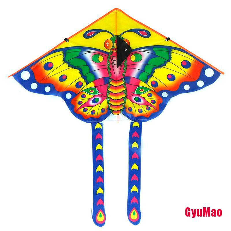 1 Bộ Diều Hình Bướm Đuôi Dài 90*50cm Có Tay Cầm Cho Hoạt Động Ngoài Trời