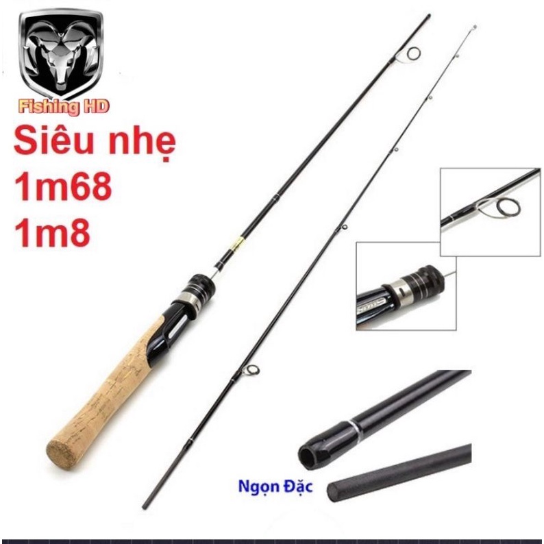 Cần Câu Lure UL Ultra Light Đọt Đặc Siêu Dẻo Cần Câu Lure Suối CC16 đồ câu FISHING_HD