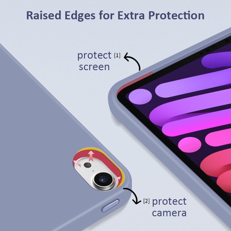 Ốp Bảo Vệ Máy Tính Bảng Bằng Silicon Mềm Siêu Nhẹ Cho iPad Pro11 Pro12.9 Air5 Air4 Mini 6 7 / 8 / 9th Gen 10.2 10.5 9.7 inch