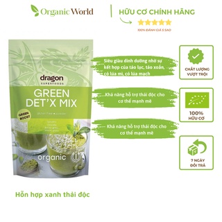 Bột green detox organic (spirulina, chlorella, cỏ lúa mì, cỏ lúa mạch) 200g