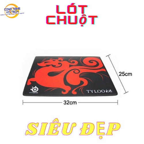 Lót Chuột Chuyên Game TYLOO Bản To 4Ly (25*32*0,4cm)