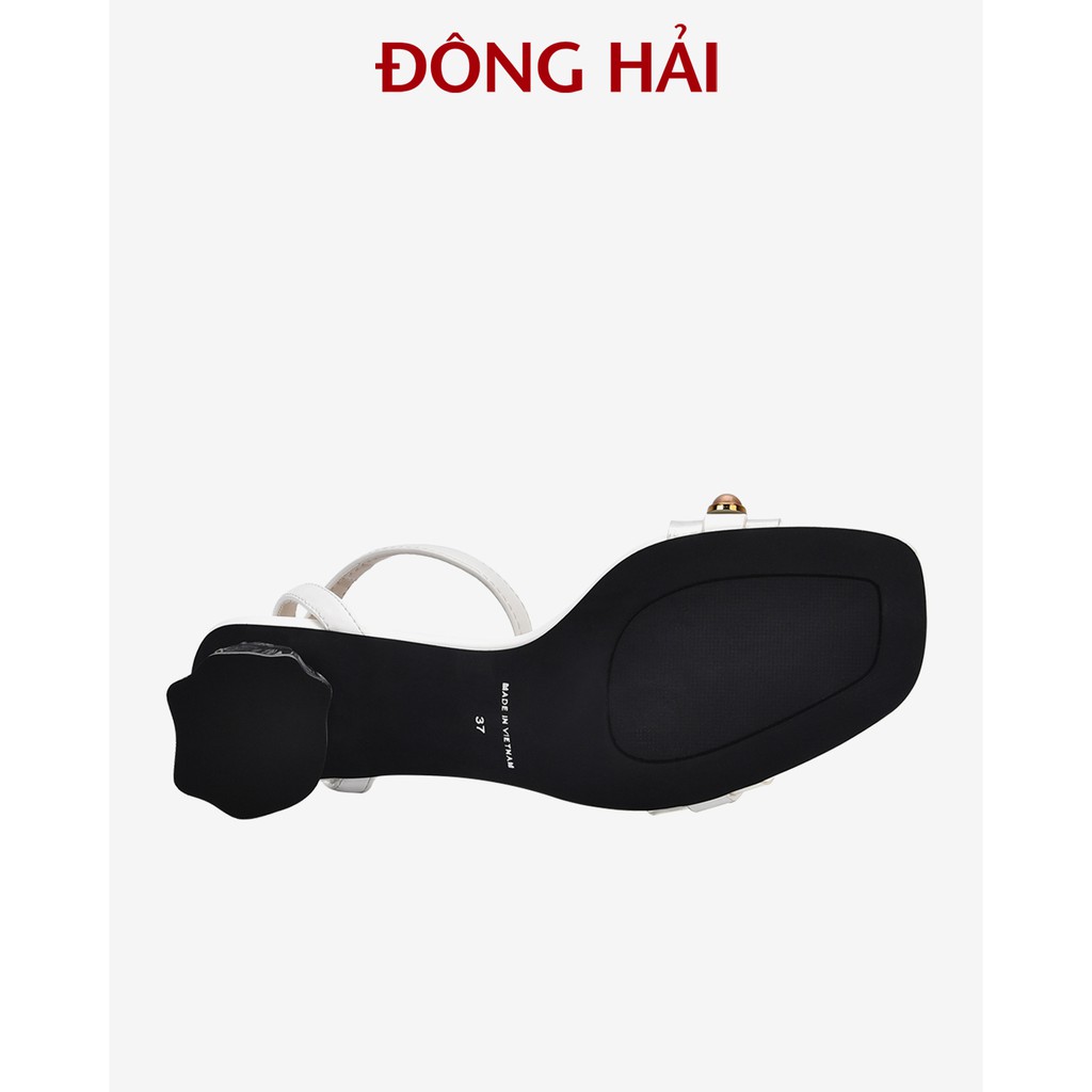 "TẶNG NGAY 30K khi theo dõi gian hàng trong T6 "Sandal nữ Đông Hải gót vuông quai ngang đế cao 7cm trong suốt - S85P2