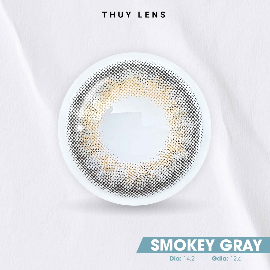 Lens Cận Xám Khói Từ 0-8 Độ Smokey Gray THÚY LENS