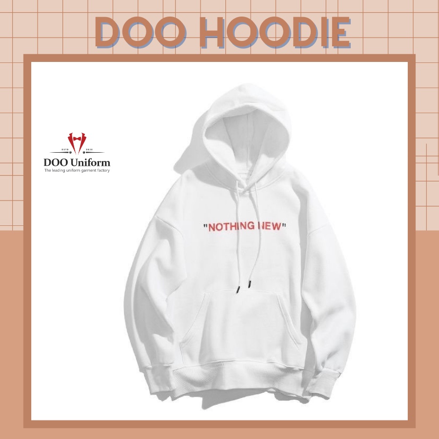 [DOO HOODIE] Áo Hoodie Nam In Chữ