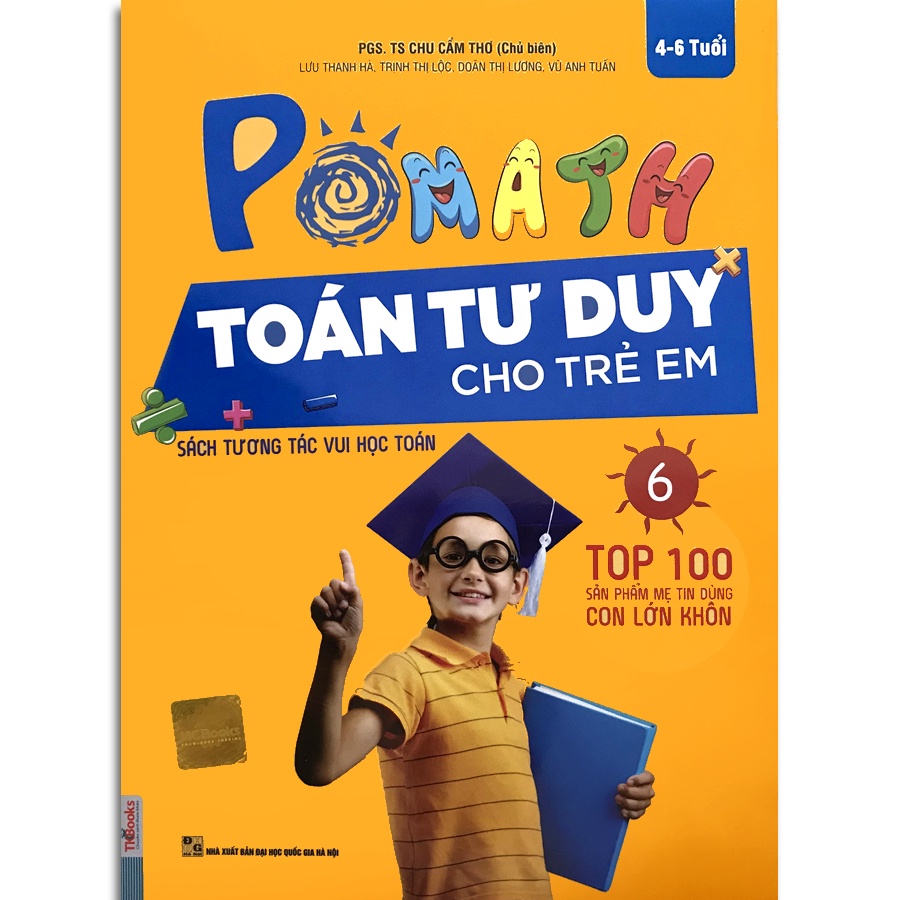 Sách - Pomath - Toán tư duy cho trẻ em (Bộ 6 quyển)