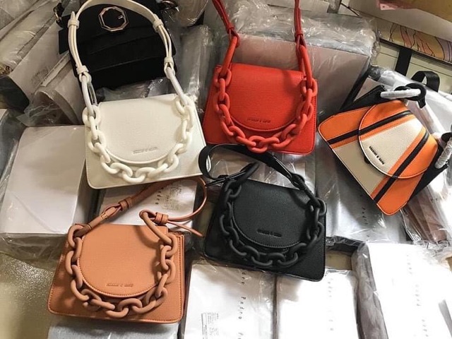 Túi xích nude size 21cm