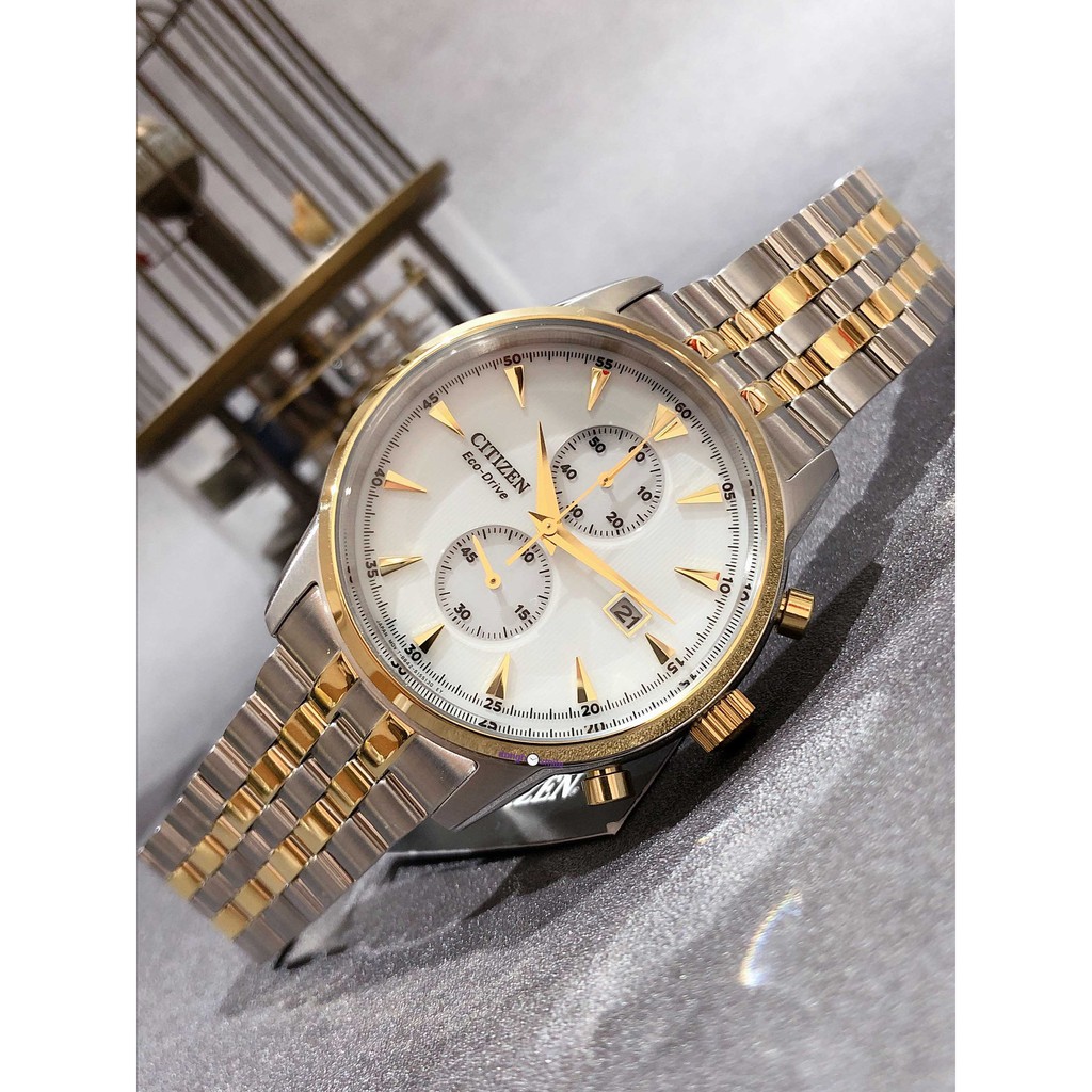 Đồng hồ nam Citizen CA7004-54A Eco-Drive dây thép