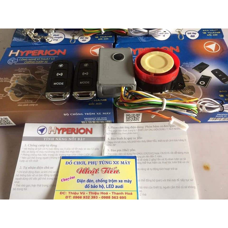 Khoá chống trộm chống cướp xe máy hyperion hyper