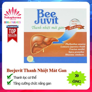 ✅ Beejuvit Thanh Nhiệt Mát Gan - Giúp giải độc gan, tăng cường chức năng gan, thanh lọc cơ thể - Bee Juvit