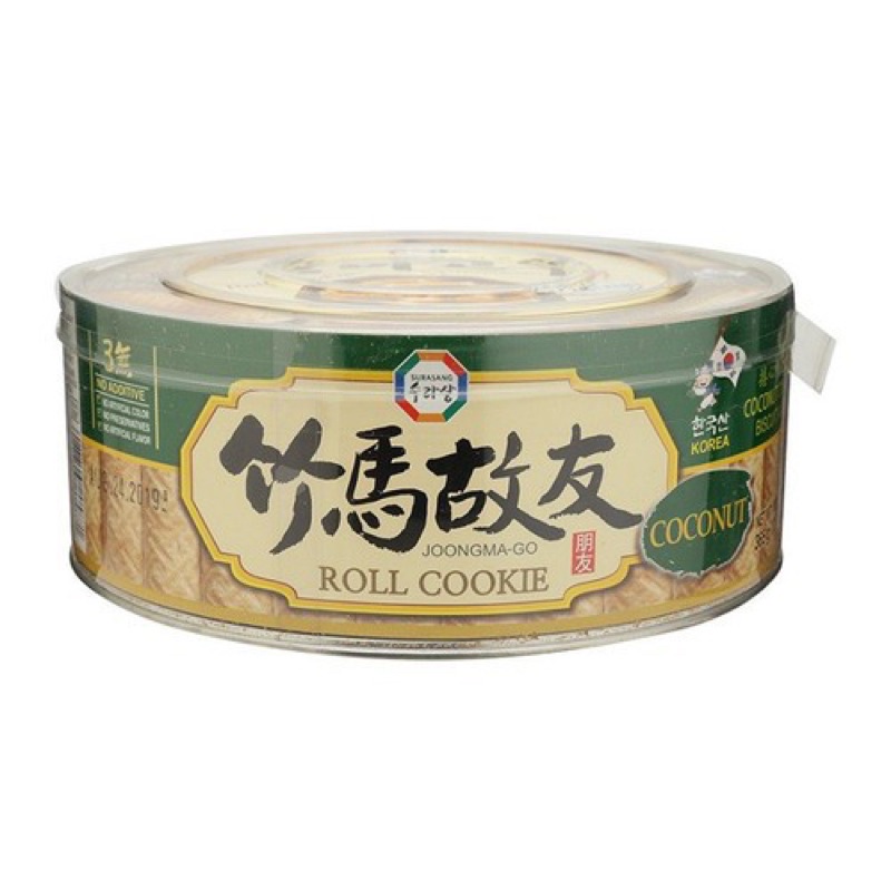 BÁNH CUỘN ROLL COOKIE JOONGMA-GO HỘP 365G VỊ DỪA/ MÈ ĐEN/ RONG BIỂN/ BÁNH QUẾ CUỘN HÀN QUỐC