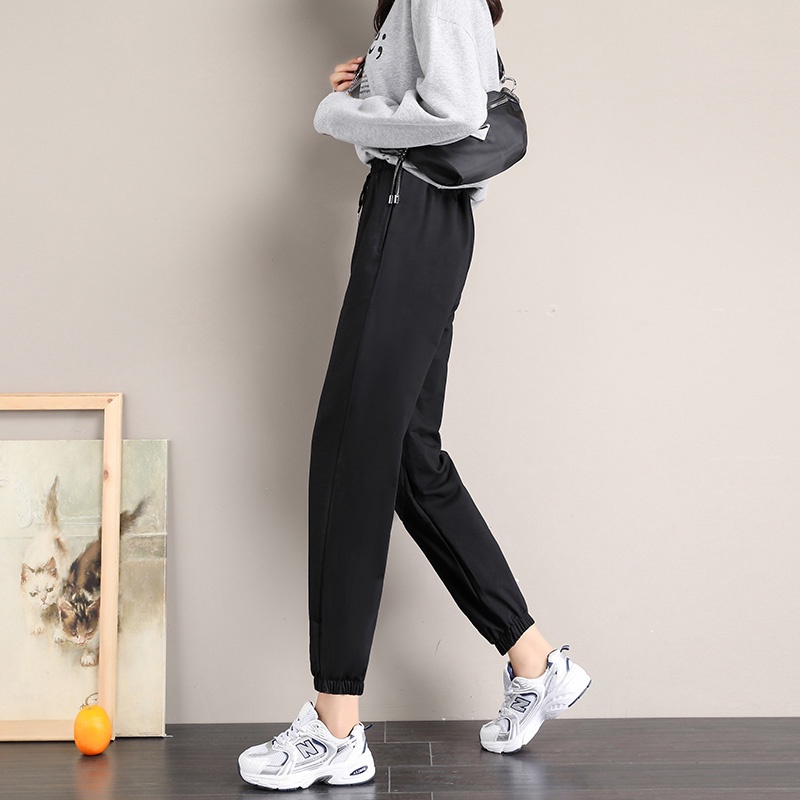 NRVP Quần thể thao ống rộng lưng cao thời trang cho nữ 2021