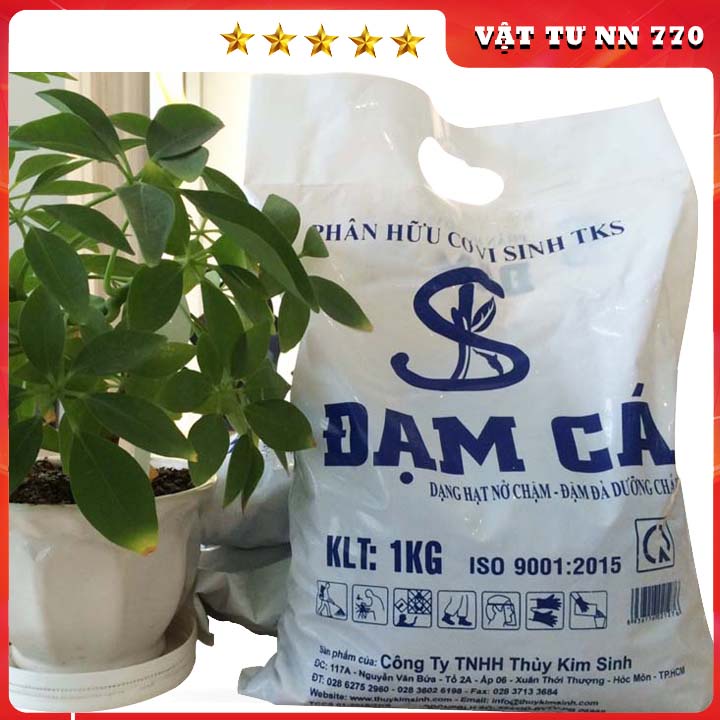 ĐẠM CÁ VIÊN NÉN TAN CHẬM : Phân Hữu Cơ Bón Gốc Giàu Dinh Dưỡng, Kích Rễ, Ngừa Nấm