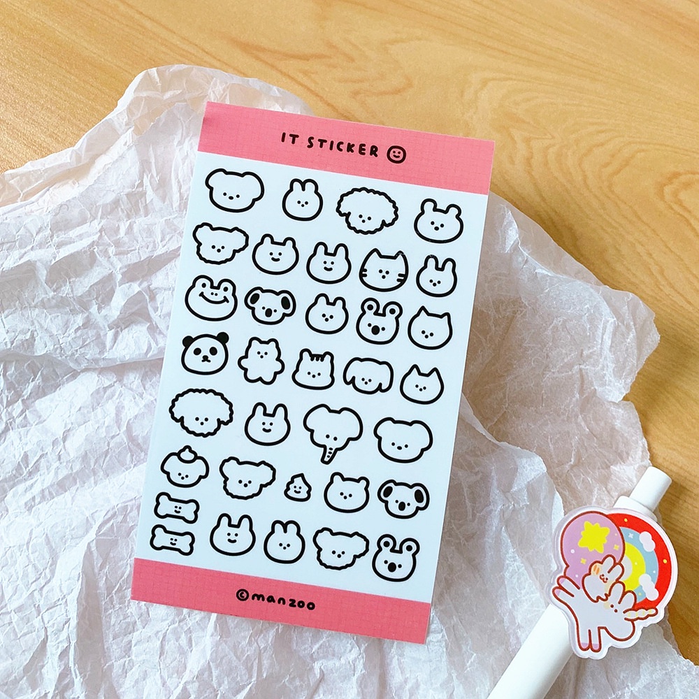 Sticker miếng dán cute chống nước siêu đáng yêu, hình dán mũ bảo hiểm, laptop, điện thoại, vali