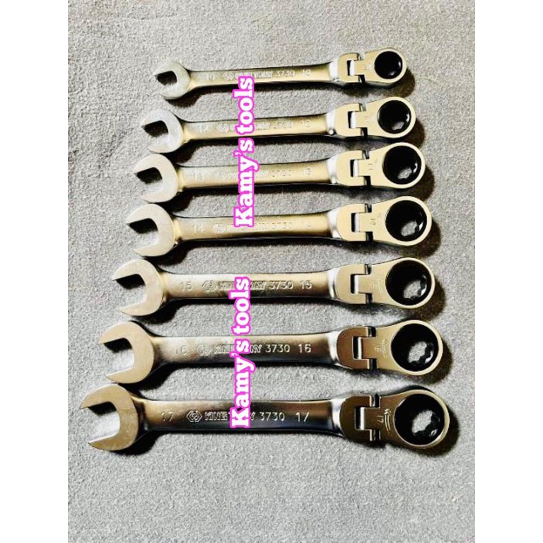 Cờ lê vòng miệng tự động lắc léo Kingtony 3730 10-17mm bán lẻ