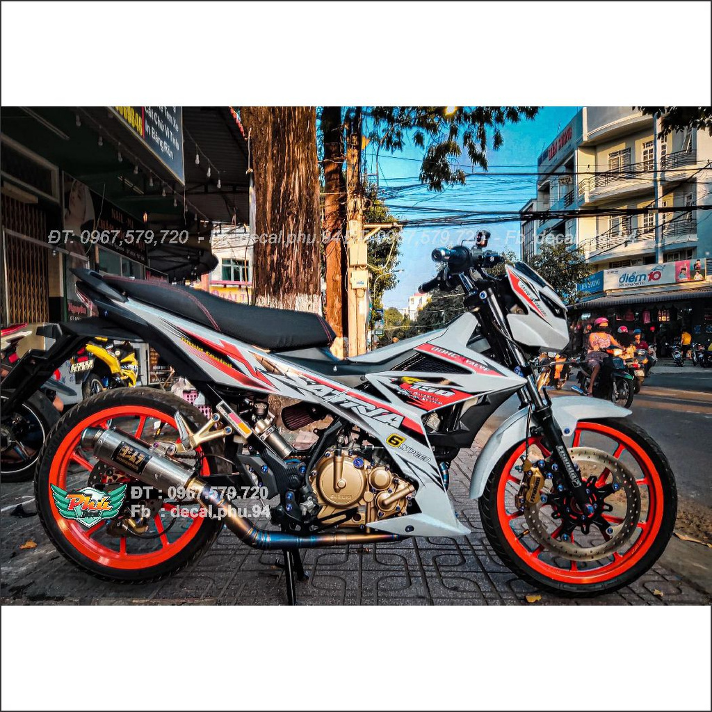 Tem Rời Satria Cam trắng (J)