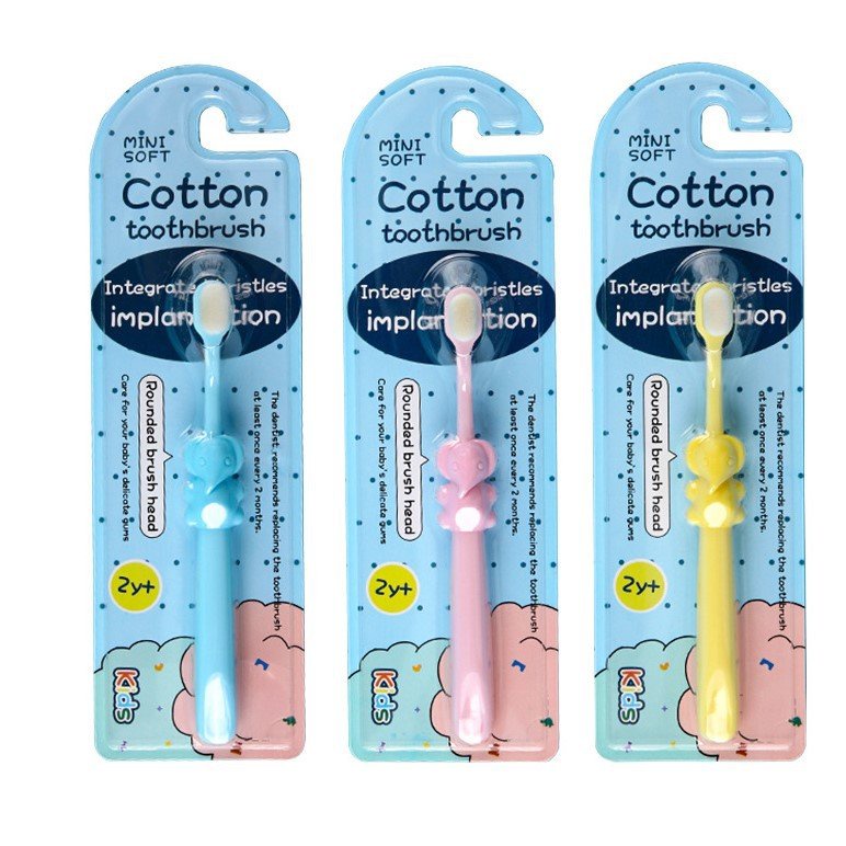 Bàn chải Cotton Toothbrush lông siêu mềm cho bé
