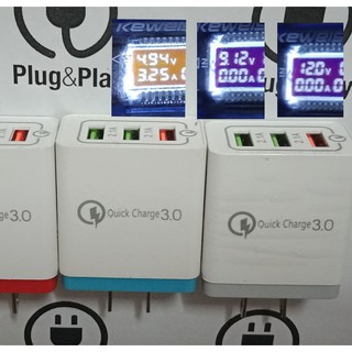 [Đã test] Củ sạc nhanh Quick Charge 3.0 18W, đầu ra 5V-3.5A / 9V2A / 12V1 .5A, 3 cổng