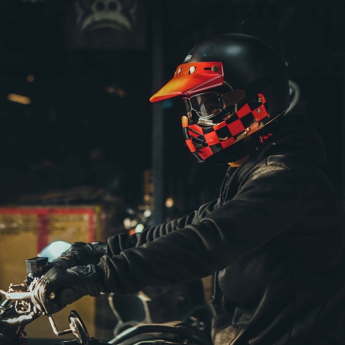 MaskRace KRAFT - Hàm rời cho nón bảo hiểm 3/4  - Ares/Anti (Kraft Helmet)