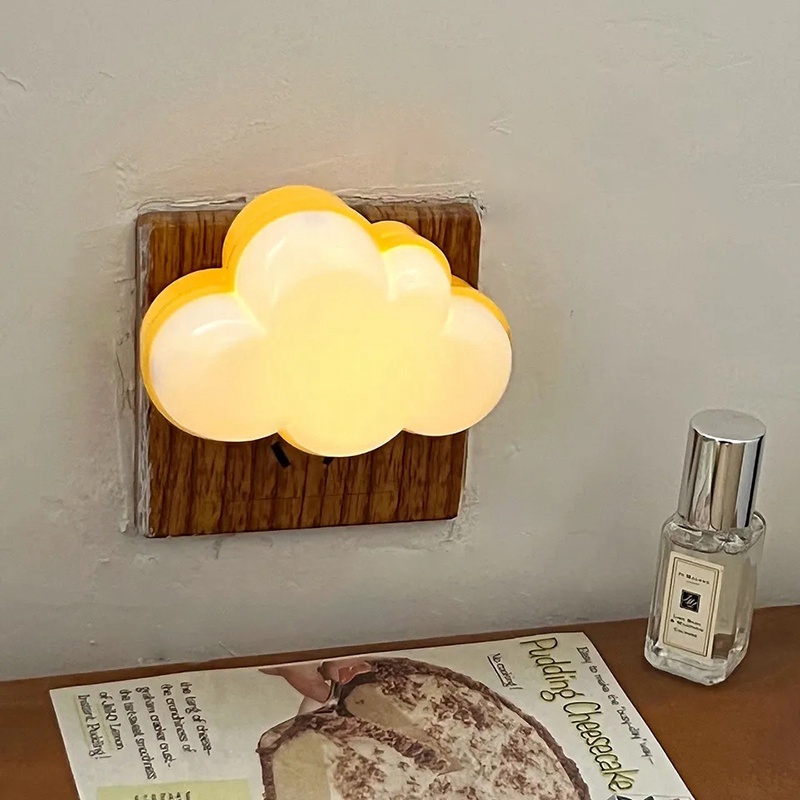 Đèn Ngủ LED Hình Đám Mây Trái Tim Sáng Tạo Dành Cho Trẻ Em
