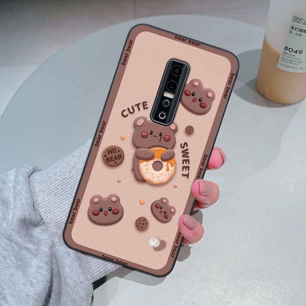 Ốp Vivo V17 Pro bear brick, gấu đáng yêu, dễ thương