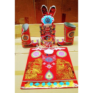 Giấy cúng _ bộ áo mão hia cúng Quan Thần Linh - Trạng Ông