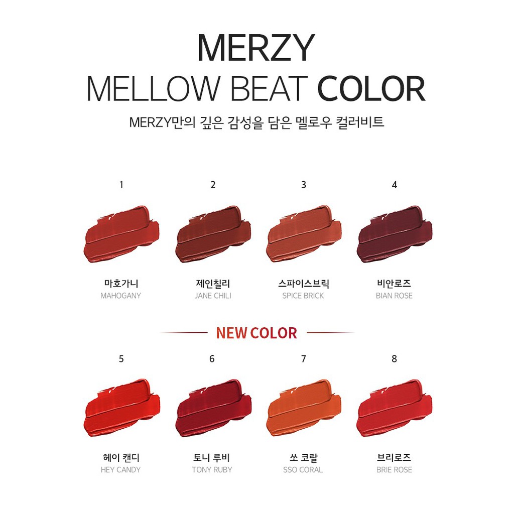 Son kem lì Merzy Bite The Beat Mellow Tint màu cam san hô M7 4g | BigBuy360 - bigbuy360.vn